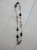 Leuke ketting met antraciet / grijs / zwarte stenen / kralen, Ophalen of Verzenden, Zo goed als nieuw