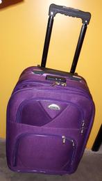 roze Handbagage koffer 4 wielen trolley, Gebruikt, Ophalen of Verzenden