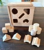 Houten vormenstoof gebruikt met blokjes, Kinderen en Baby's, Speelgoed | Houten speelgoed, Ophalen of Verzenden, Zo goed als nieuw