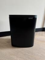 Brabantia Bo zwarte afvalemmer prullenbak inhoud 4 liter, Ophalen, Zo goed als nieuw, Rvs, Minder dan 50 cm