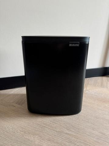 Brabantia Bo zwarte afvalemmer prullenbak inhoud 4 liter beschikbaar voor biedingen