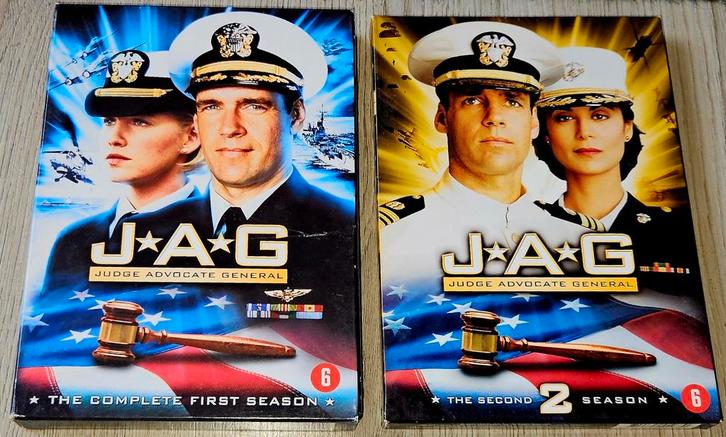 JAG - Seizoen 1 & 2 - 2x DVD Boxset, Cd's en Dvd's, Dvd's | Tv en Series, Zo goed als nieuw, Actie en Avontuur, Boxset, Vanaf 12 jaar