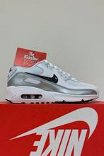Nike Air Max 90 White Black Silver (GS) | Maat 39 | Nieuw, Wit, Info@nike.com, Nike, Nieuw