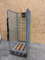 4x Metalen Rolkooi houten blad robuust opklapbaar en rembaar, Diversen, Rommelmarktspullen, Ophalen