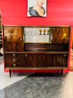Retro vintage kast Palissander fineer highboard wandmeubel, Ophalen