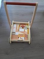 Houten loopkar met blokken, Doe-het-zelf en Verbouw, Ladders en Trappen, Ophalen of Verzenden, Zo goed als nieuw, Minder dan 2 meter