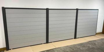 Schuttingen ALUMINIUM Licht Grijs compleet. met ALUMINIUM pa beschikbaar voor biedingen