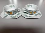Villeroy en Boch 2 porseleinen soepkommen, Ophalen of Verzenden, Zo goed als nieuw, Porselein, Kop en/of schotel