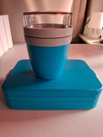 Mepal lunchbox + Mepal yoghurt beker, Ophalen of Verzenden, Gebruikt