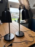 2 x tafellamp bureaulamp Leitmotiv metaal zwart, Ophalen of Verzenden, Zo goed als nieuw, Metaal, Minder dan 50 cm