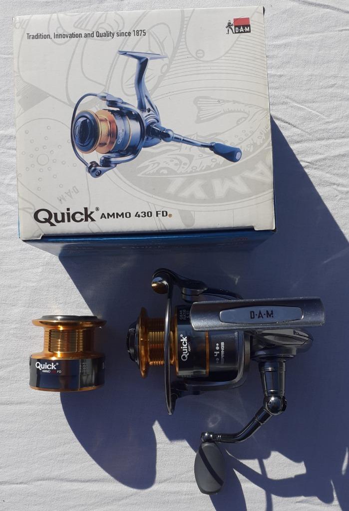 DAM Quick AMMO 430 FD werpmolen (3+1 kogellagers), Watersport en Boten, Hengelsport | Algemeen, Nieuw, Molen, Ophalen of Verzenden