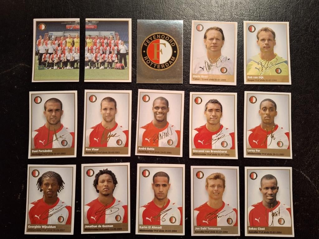 Complete set stickers Feyenoord 2009-10, Verzamelen, Sportartikelen en Voetbal, Ophalen of Verzenden, Zo goed als nieuw, Feyenoord