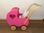 Van Dijk Toys retro houten poppenwagen + Nijntje knuffel, Ophalen, Zo goed als nieuw, Duw- of Trekspeelgoed