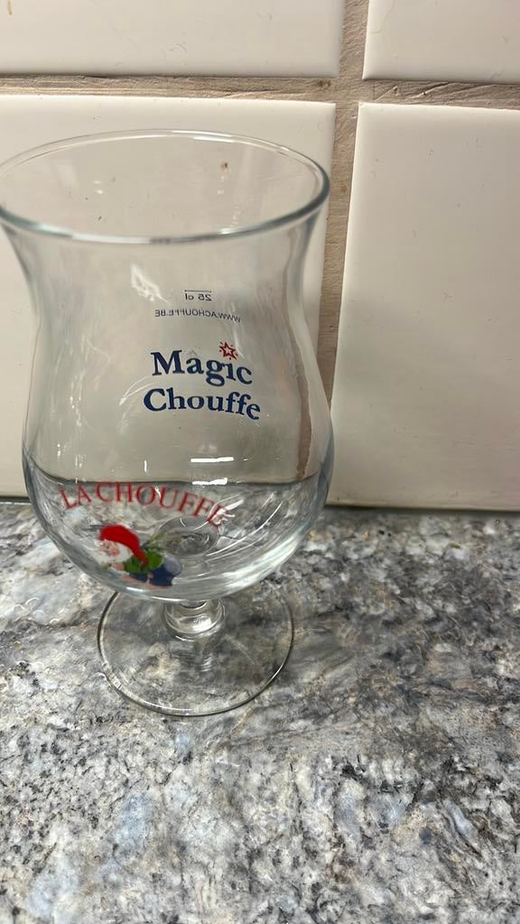 Chouffe magic glas, Ophalen, Zo goed als nieuw, Glas of Glazen, Overige merken
