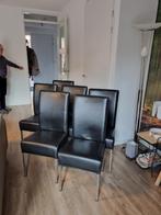 eetkamerstoelen, Huis en Inrichting, Stof, Minder dan 50 cm, Gebruikt, Rond