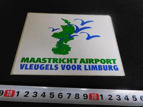 sticker Maastricht Airport Vleugels voor Limburg *, Verzamelen, Stickers, Zo goed als nieuw, Bedrijf of Vereniging, Ophalen