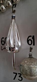 oude zilveren kerstbal paraplu~oude kerstfiguur, Ophalen of Verzenden, Gebruikt
