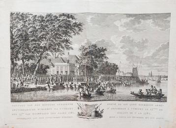 Prent Amsterdam (Borchers 1788) beschikbaar voor biedingen