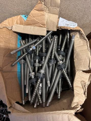 Rvs Stokeinden/stokschroeven met Solarstell beschikbaar voor biedingen