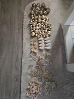 Kerstballen, kersthangers, kerstversiering goud, Ophalen of Verzenden, Gebruikt, Goud, Goud