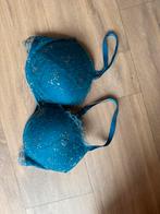 Victoria Secret BH 80D - Turquoise met gouden details, Ophalen of Verzenden, Blauw, BH