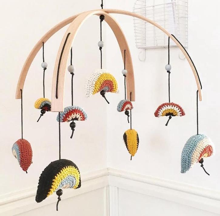 Regenboogjes mobiel, Kinderen en Baby's, Kinderkamer | Inrichting en Decoratie, Nieuw, Overige typen, Ophalen of Verzenden