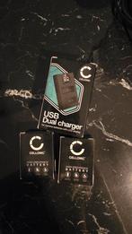 2x Accu + Dubbele Lader voor Olympus OM-D E-M5 Mark I, Ophalen of Verzenden, Nieuw