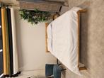 Compleet Ikea neiden bedframe met matras dekbed en kussens, Ophalen, Wit, Tweepersoons, 140 cm