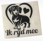 Teckel sticker - ik rijd mee, Ophalen of Verzenden