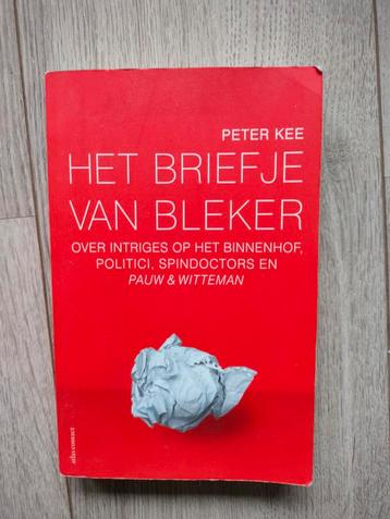 Peter Kee: Het briefje van Bleker  beschikbaar voor biedingen
