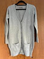 Lang fijngebreid lichtgrijs vest | ZARA, Zara, Maat 42/44 (L), Ophalen of Verzenden, Zo goed als nieuw