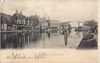 Diemerbrug (N.H.) Dorpsgezicht, Volk, Schip, gelopen 1904, Verzenden, Voor 1920, Gelopen, Noord-Holland