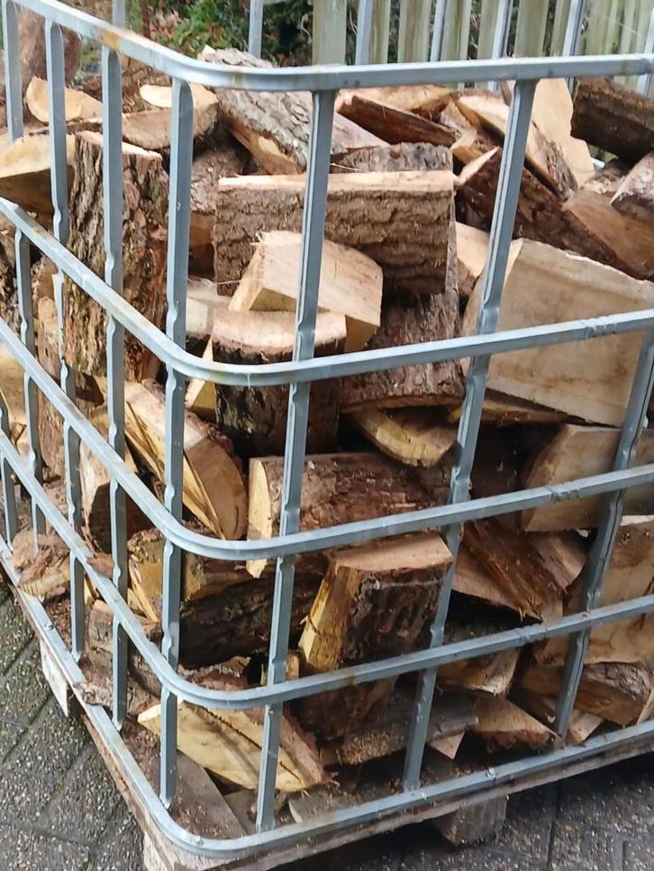 Haardhout Eiken/Gemengd - Kuubskisten, Tuin en Terras, Haardhout, Blokken, Eikenhout, Minder dan 3 m³, Ophalen of Verzenden