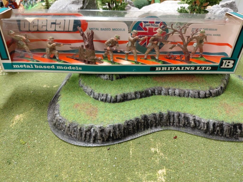 Britains Deetail soldaatjes  Engelse Tommy's in box, Ophalen of Verzenden, Zo goed als nieuw
