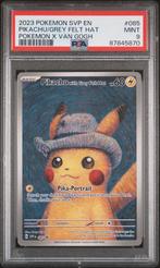 Pikachu with Grey Felt Hat Van Gogh Pokemon Kaart PSA 9, Nieuw, Ophalen of Verzenden, Losse kaart