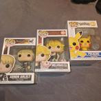 Funko Pop! Armin, Meliodas & Pikachu. "12 euro los", Verzamelen, Poppetjes en Figuurtjes, Ophalen of Verzenden, Nieuw