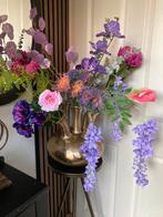 Prachtige Toetervaas Met Prachtige Zijden bloemen Zijde Set, Ophalen of Verzenden, Nieuw