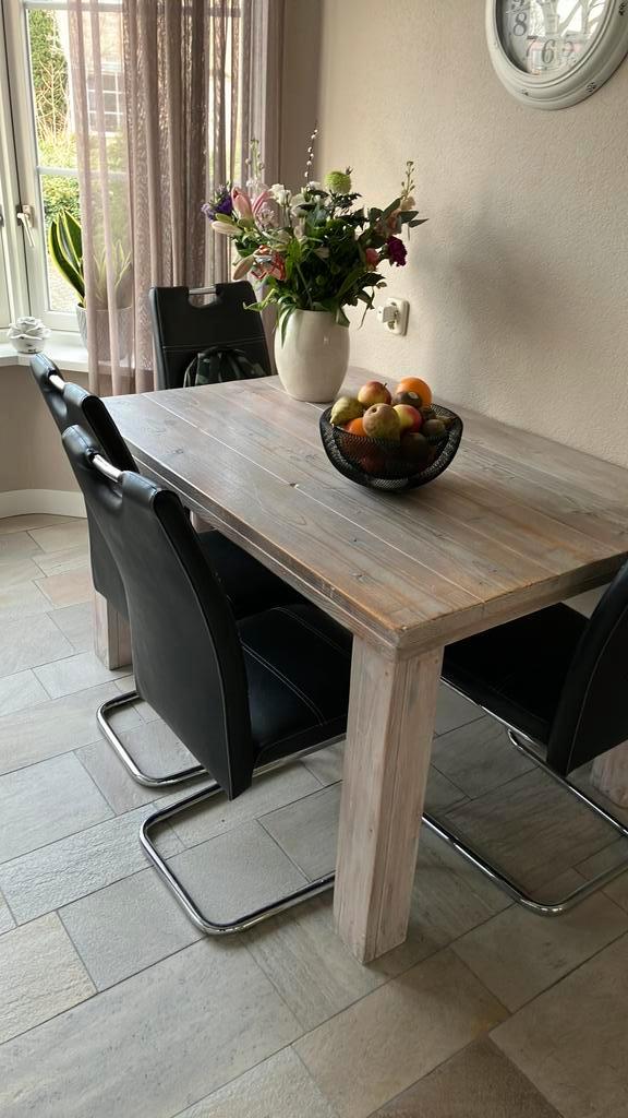 Meubels gediselt eiken. Inde whytwas, Huis en Inrichting, Tafels | Eettafels, Zo goed als nieuw, 50 tot 100 cm, 200 cm of meer