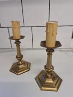 2 oude lampen voetjes, Huis en Inrichting, Lampen | Tafellampen, Ophalen, Gebruikt, Klassiek, Metaal