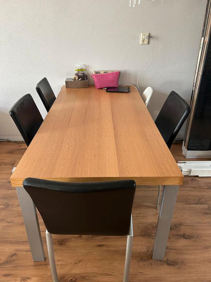 BoConcept Eettafel + 4 Stoelen, Huis en Inrichting, Tafels | Eettafels, Gebruikt, 100 tot 150 cm, 150 tot 200 cm, Vier personen