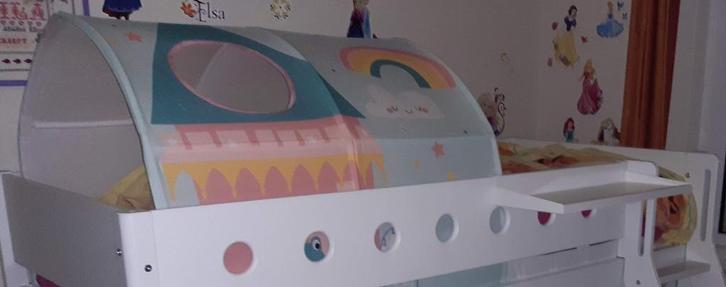 Koepel Flexa stapelbed, Kinderen en Baby's, Kinderkamer | Stapelbedden en Hoogslapers, Gebruikt, Stapelbed, Ophalen of Verzenden