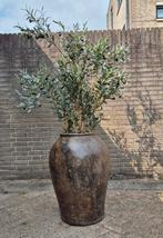 Oude kruik, bruine kruik, grote pot India, landelijke stijl, Ophalen, Overige kleuren, Overige materialen, Minder dan 50 cm
