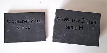Vintage obligatie-blik met 2 deksels uit de 2e Wereldoorlog beschikbaar voor biedingen