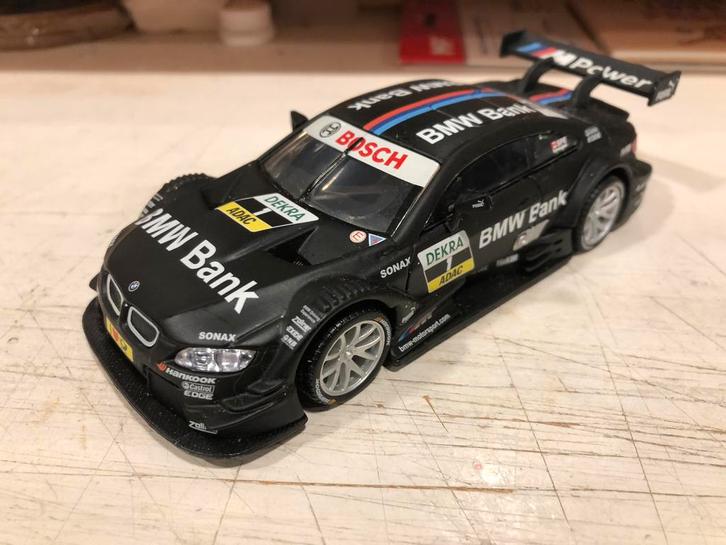 1:32 Opruiming BMW M3 DTM Bburago zwart, Hobby en Vrije tijd, Modelauto's | 1:32, Gebruikt, Auto, Overige merken, Ophalen of Verzenden