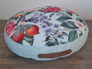 Nieuw Zitkussen met print rond bloemen blauw baby 60x10 beschikbaar voor biedingen