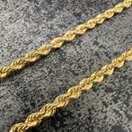 14k gouden ketting rope chain schakel nieuw, Ophalen of Verzenden, Zo goed als nieuw, Goud