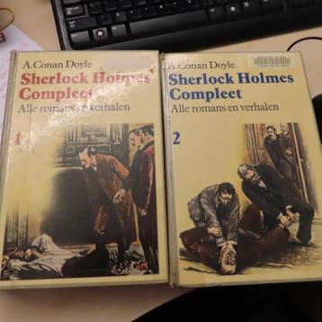 Sherlock Holmes compleet. 2 dikke boeken met alle verhalen beschikbaar voor biedingen