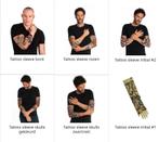 Restpartij Tattoo sleeves, Hobby en Vrije tijd, Feestartikelen, Ophalen of Verzenden, Nieuw, Kostuum, Carnaval