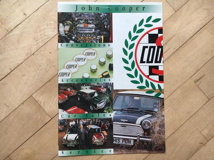 ENGELSE FOLDER MINI JOHN COOPER GARAGES + PRIJSLIST NIEUWST., Boeken, Auto's | Folders en Tijdschriften, Zo goed als nieuw, Overige merken