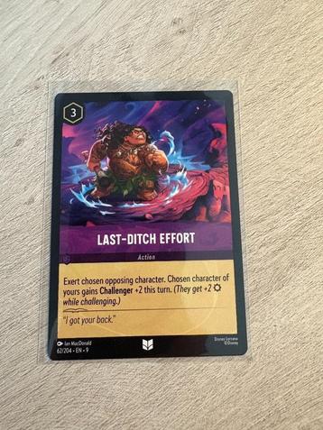 Last-Ditch Effort 062/204 | Fabled | Lorcana beschikbaar voor biedingen